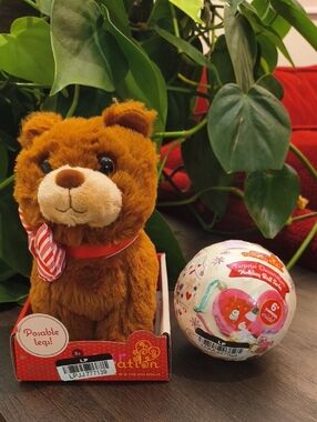 Our Generation Plush Holiday Bear & Holiday Surprise Ball 2pcs NWT